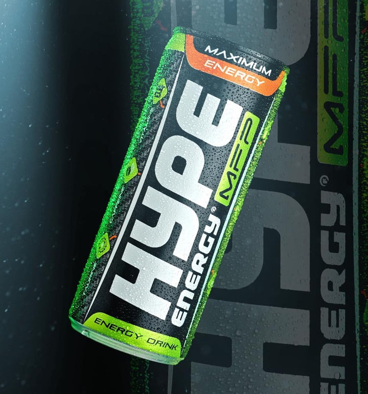 Hype Energy MFP Classic Energy Drink – 24 x 250ml Cans | Caffeine, Taurine & 5 B-Vitamins | Vegan & Gluten-Free | Bold Flavour, Powerful Energy