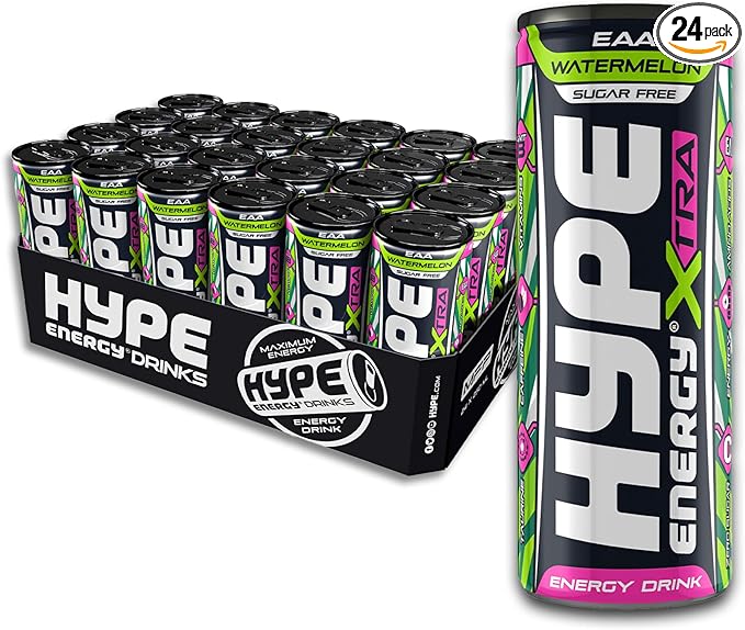 Hype Energy MFP Classic Energy Drink – 24 x 250ml Cans | Caffeine, Taurine & 5 B-Vitamins | Vegan & Gluten-Free | Bold Flavour, Powerful Energy