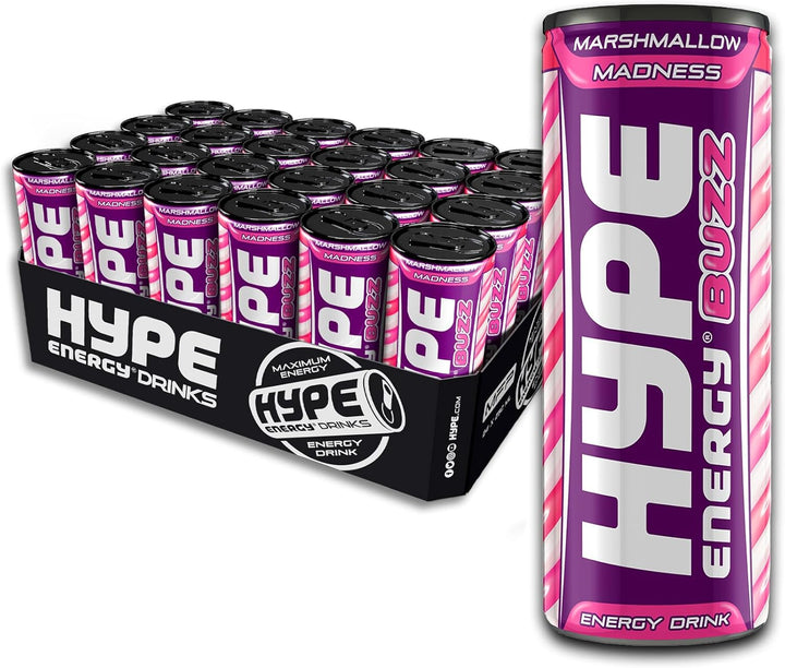 Hype Energy MFP Classic Energy Drink – 24 x 250ml Cans | Caffeine, Taurine & 5 B-Vitamins | Vegan & Gluten-Free | Bold Flavour, Powerful Energy