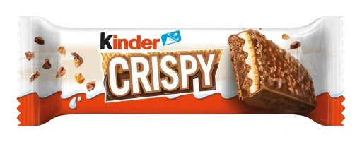 Kinder Crispy Chocolate Bars – 14 × 34g Multipack | Crunchy Wafer & Milk Chocolate | Bulk Value Pack, Individually Wrapped, Snack-Size, Share Box (476g)
