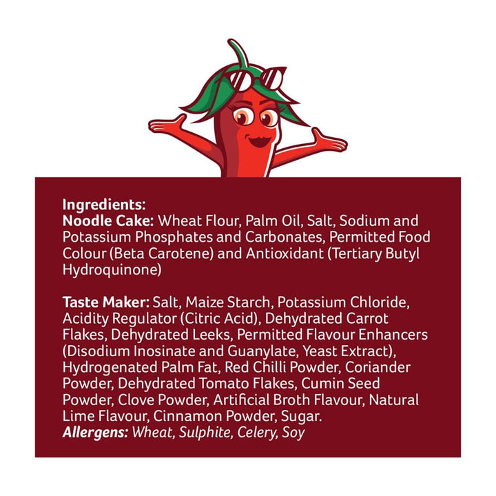 Knorr Chattpatta Noodles 18 x 200g | Spicy Masala Flavour | Family Value Pack