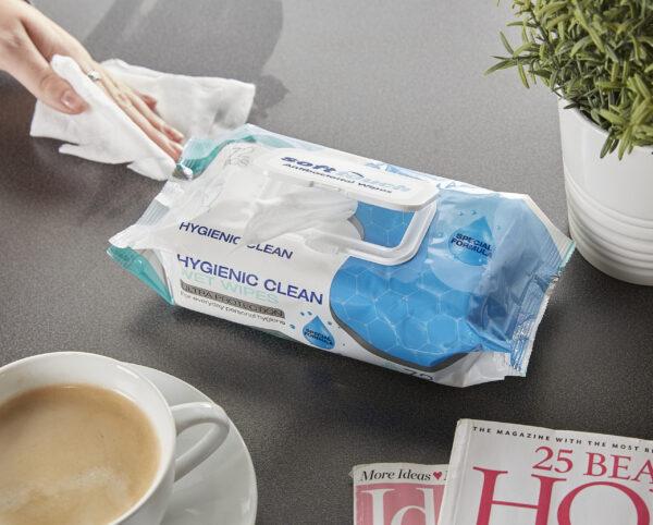 Soft Touch Antibacterial Wipes 24 x 72 Wipes | Gentle, Quick-Drying & Durable | Everyday Hygiene for Home, Office, School & Travel | Resealable Flip-Top Pack
