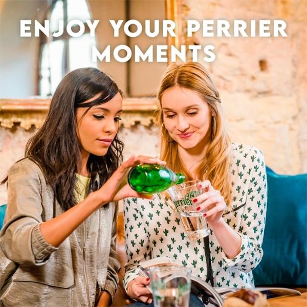 Perrier Sparkling Natural Mineral Water – 24 x 300ml Bottles | Zero Sugar & Calories | Crisp, Refreshing Bubbles