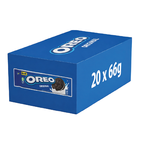 Oreo Original 20 x 66g Biscuit Pack | 6 Biscuits per Pack