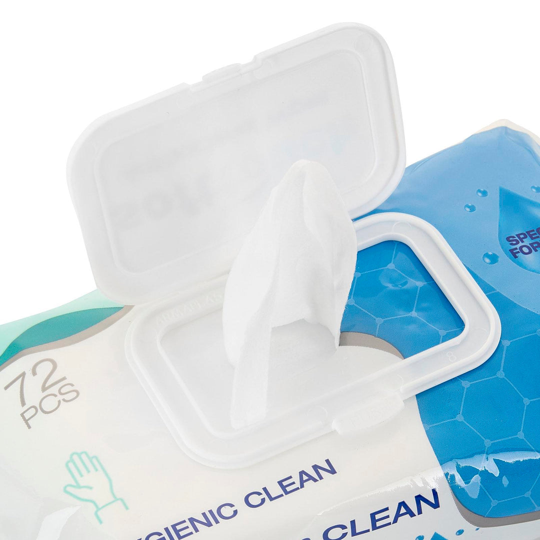 Soft Touch Antibacterial Wipes 24 x 72 Wipes | Gentle, Quick-Drying & Durable | Everyday Hygiene for Home, Office, School & Travel | Resealable Flip-Top Pack