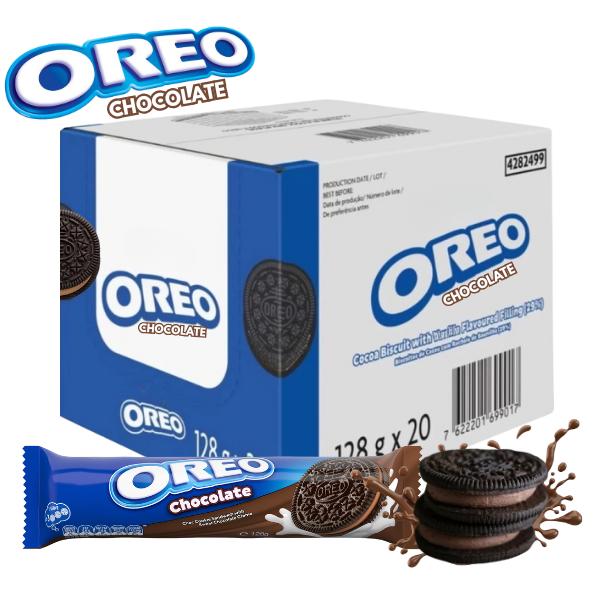 OREO Crispy Cocoa Biscuits with Chocolate Cream Filling | Bulk Multipack for Snacking, Sharing & Stocking Up | Classic Chocolate Sandwich Cookies UK Favourite