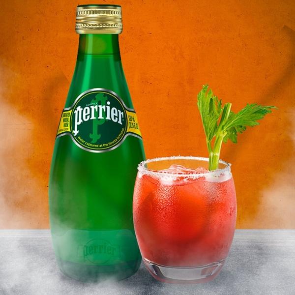 Perrier Sparkling Natural Mineral Water – 24 x 300ml Bottles | Zero Sugar & Calories | Crisp, Refreshing Bubbles