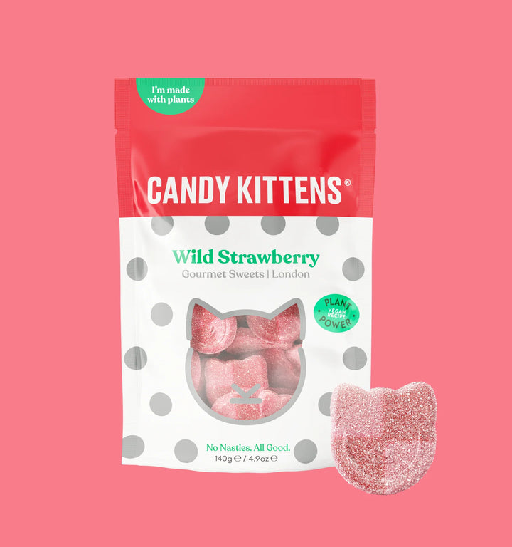 Candy Kittens Sour Watermelon Gummies 10 x 140g | Vegan Sharing Packs