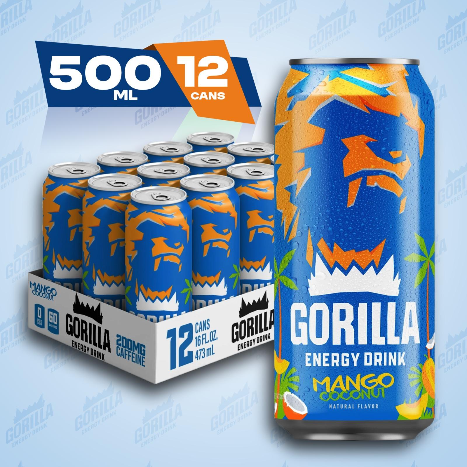 Gorilla Energy Drink 12 x 500ml Cans