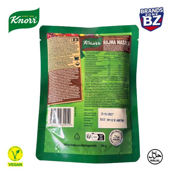 Knorr Authentic Indian Rajma Masala Pack of 10 x 300g | Heat & Eat Meal | Halal Vegetarian