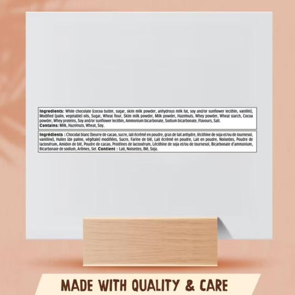 Kinder Bueno White Chocolate Bars – 15 × 39g Multipack | Hazelnut Cream & Crispy Wafer | Individually Wrapped | Bulk Value Share Pack (585g)