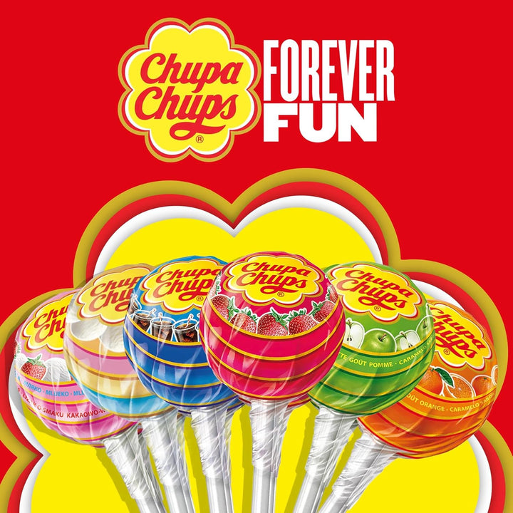 Chupa Chups Lollipop Wheel – 200 Lollies | Iconic Mixed Flavours | Party-Ready Display Stand | Ideal for Sharing, Events & Sweet Gifts
