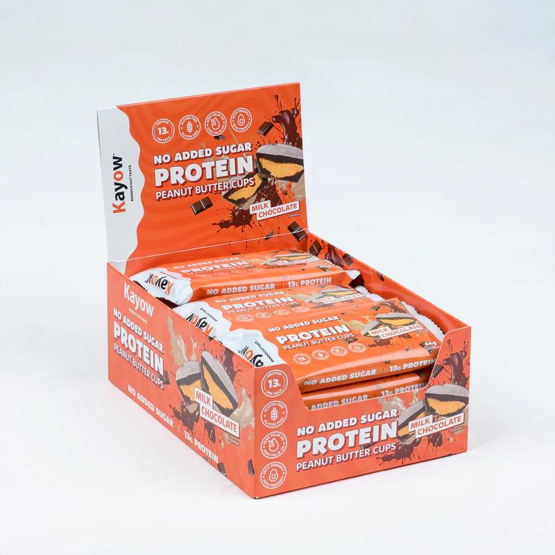 Cinnamon Protein Peanut Butter Cups – 12 x (2 × 22 g) Packs | No-Added-Sugar, High-Protein (13 g per Pack) Milk Chocolate with Natural Cinnamon | Gluten-Free, Keto-Friendly, No Palm Oil | Guilt-Free Snacking & Sharing