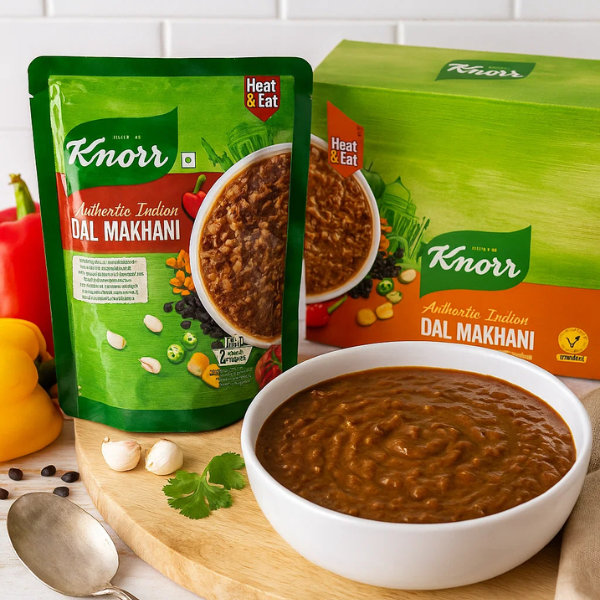 Knorr Authentic Indian Dal Makhani Pack of 10 x 300g | Heat & Eat Meal | Double-Serve | Halal Vegetarian