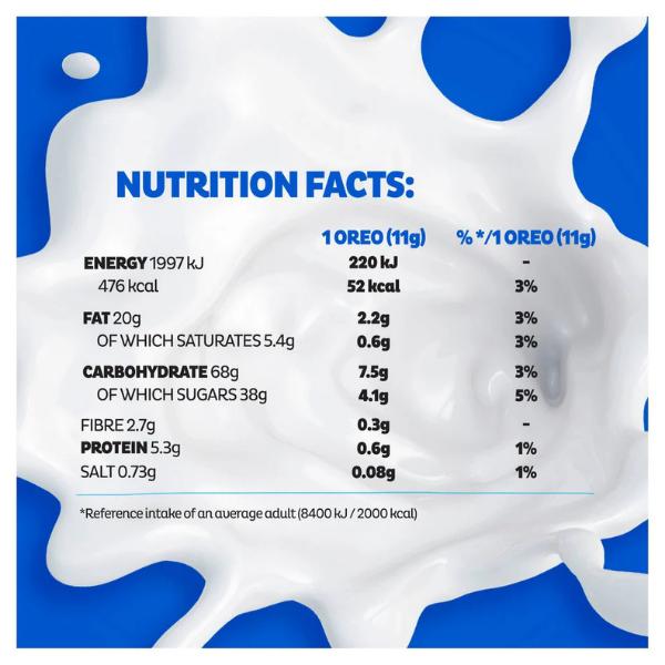 OREO Original Biscuits – 16 x 154g Family Packs
