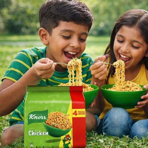 Knorr Chicken Instant Noodles 18 x 200g | Spicy Masala Flavour | Family Value Pack