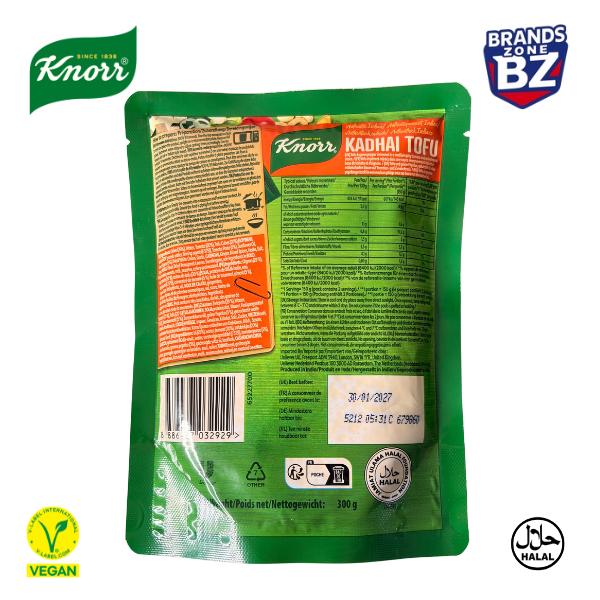 Knorr Authentic Indian Kadhai Tofu Pack of 10 x 300g | Heat & Eat Meal | Halal Vegetarian