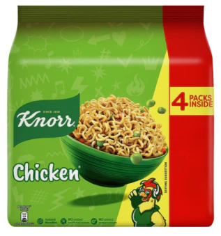 Knorr Chicken Instant Noodles 18 x 200g | Spicy Masala Flavour | Family Value Pack