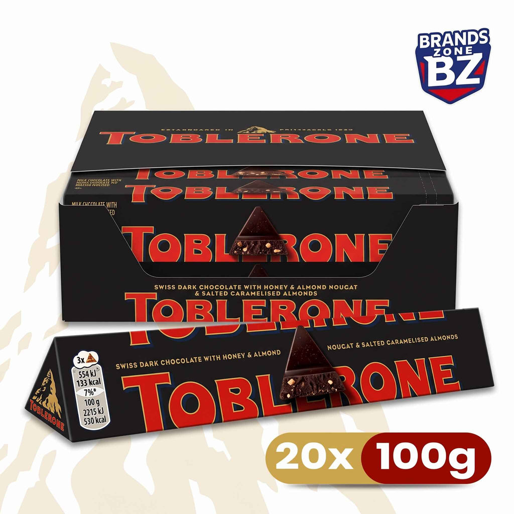 Toblerone Dark Chocolate Bars – 20 x 100g
