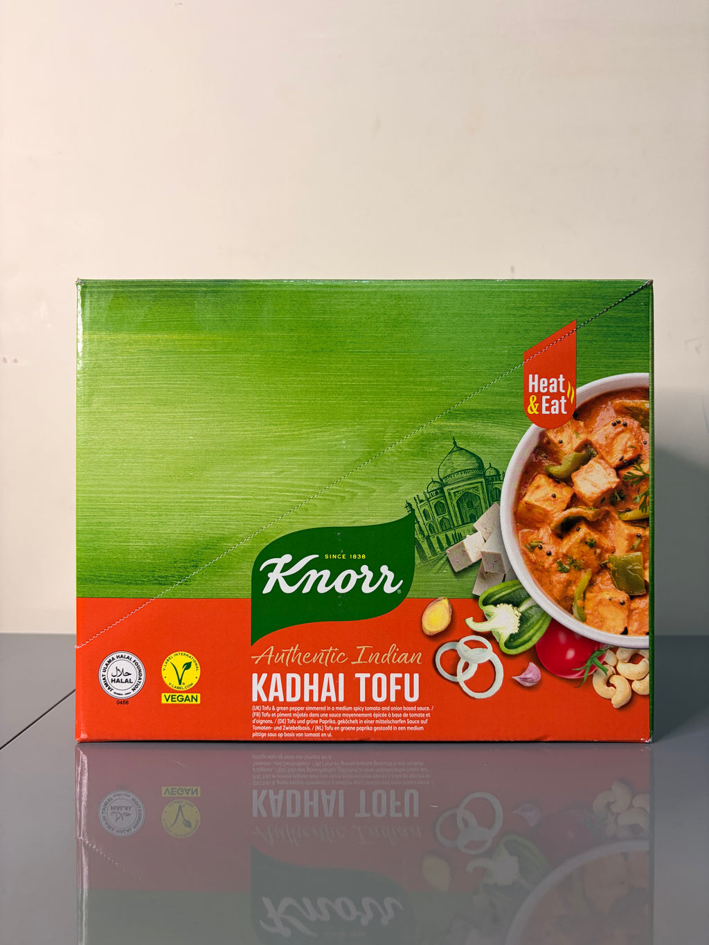 Knorr Authentic Indian Kadhai Tofu Pack of 10 x 300g | Heat & Eat Meal | Halal Vegetarian