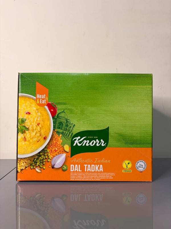 Knorr Authentic Indian Dal Tadka Pack of 10 x 300g | Heat & Eat Meal | Double-Serve | Halal Vegetarian
