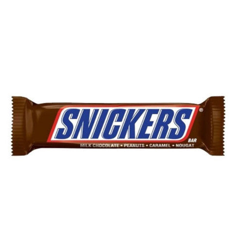 Snickers Chocolate Bars – 24 x 50g | Packed with Peanuts, Caramel & Nougat | Bulk Box for Sharing, Snacking & Gifting