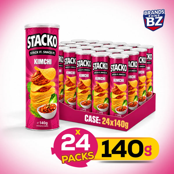 STACKO Kimchi Flavoured Potato Chips – 140g