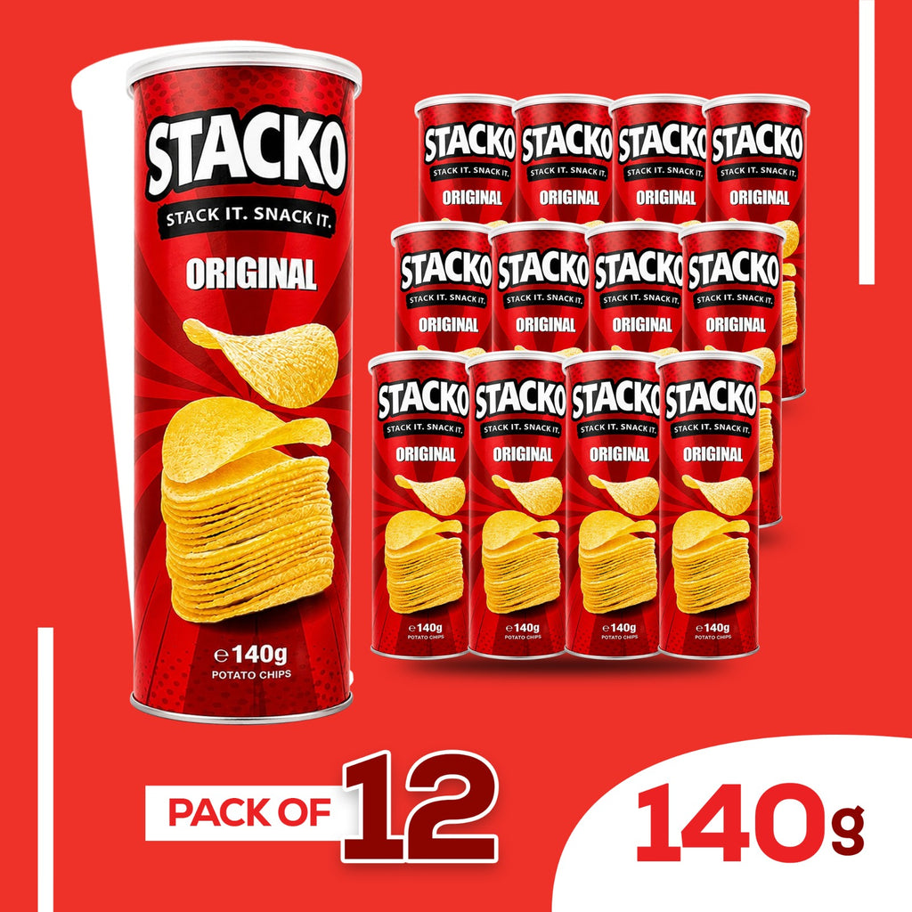 STACKO Original Potato Chips – 140g