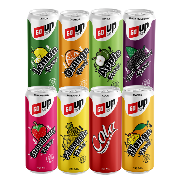 Go Up – 24 x 330ml Cans | Refreshing Cola Drink with Caffeine & Unique Flavor | Bulk Pack for Parties & Gatherings
