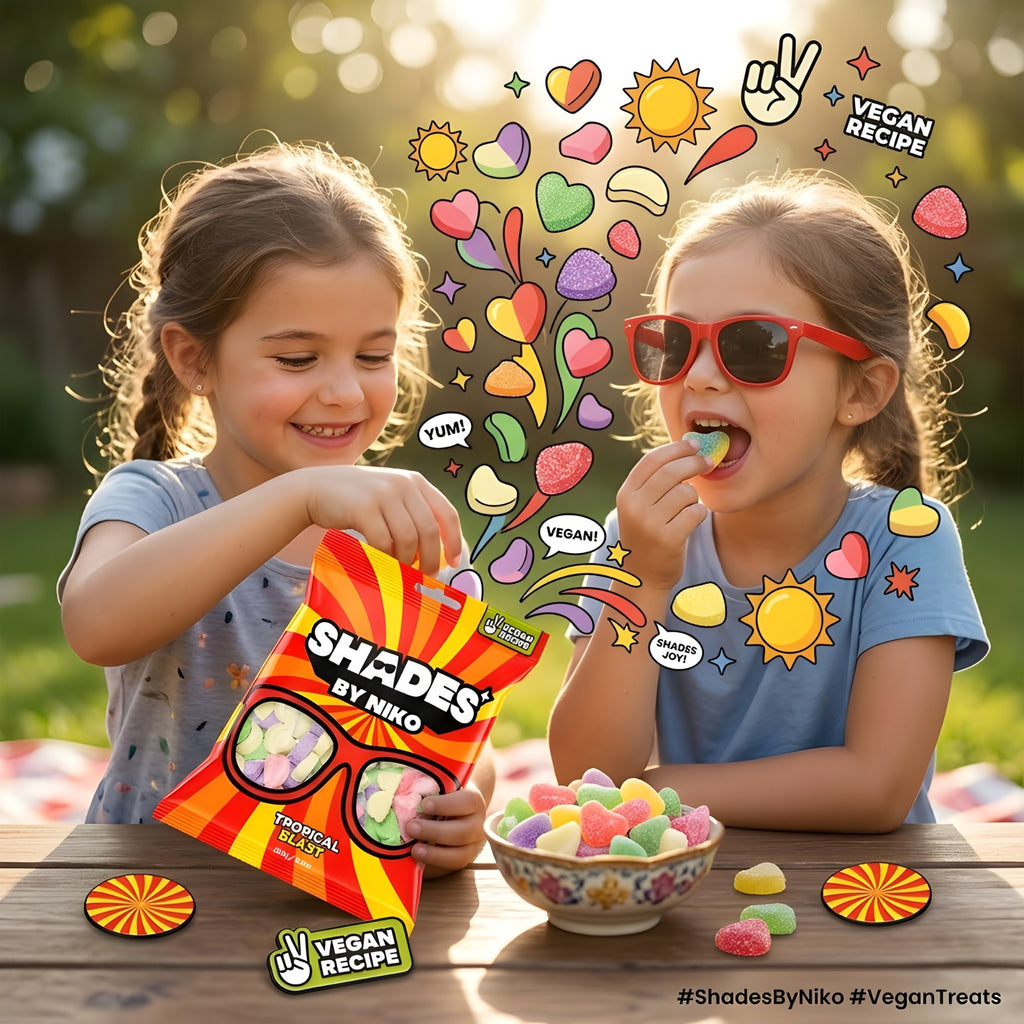 Shades by Niko Tropical Blast 18x150g Halal Vegan Chewy Fruit Sweets