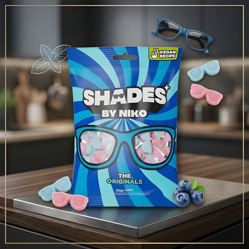 Shades by Niko The Original  18x150g Halal Vegan Chewy Fruit Sweets