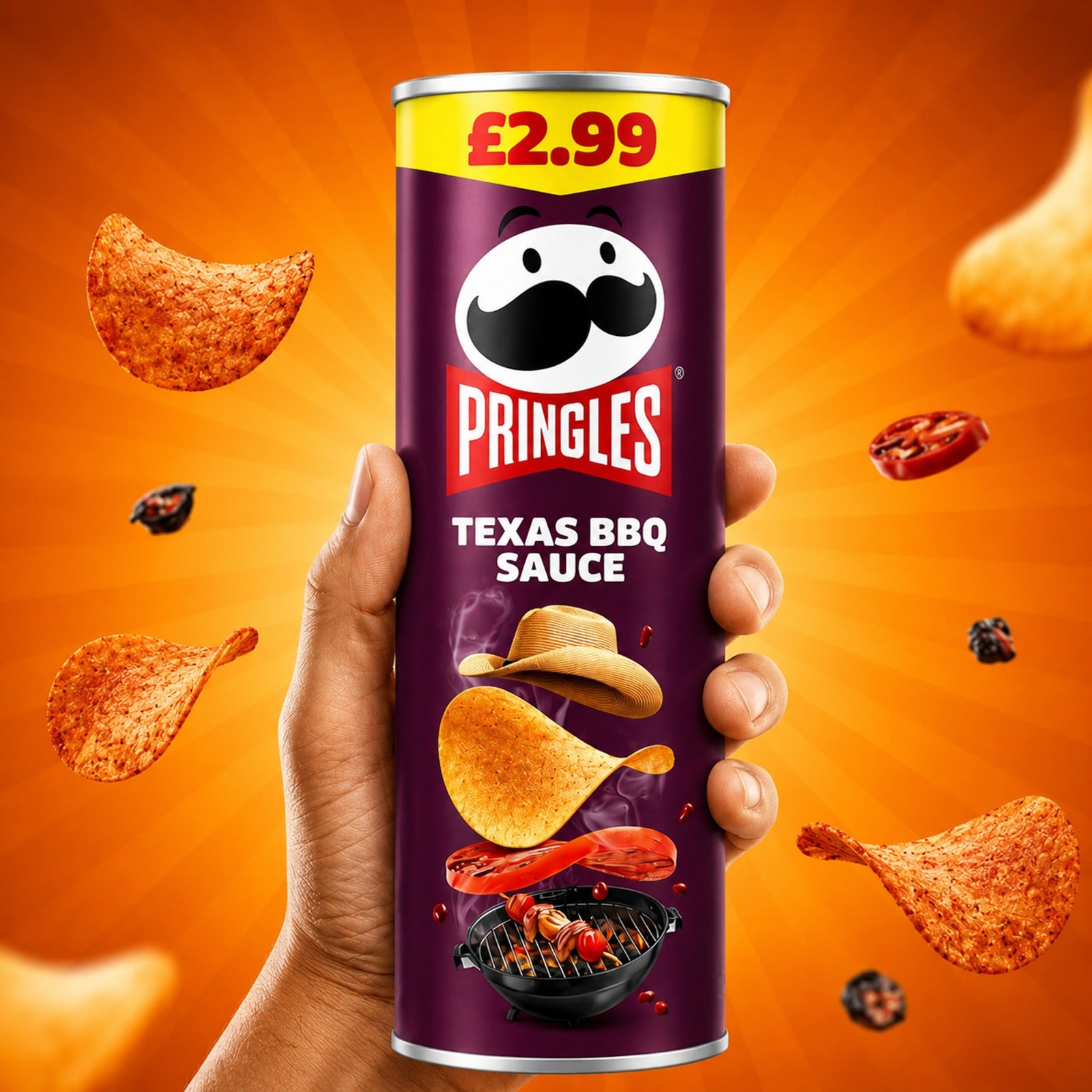Pringles Crisps – Pack of 6 x 165g | Flavour Options Available