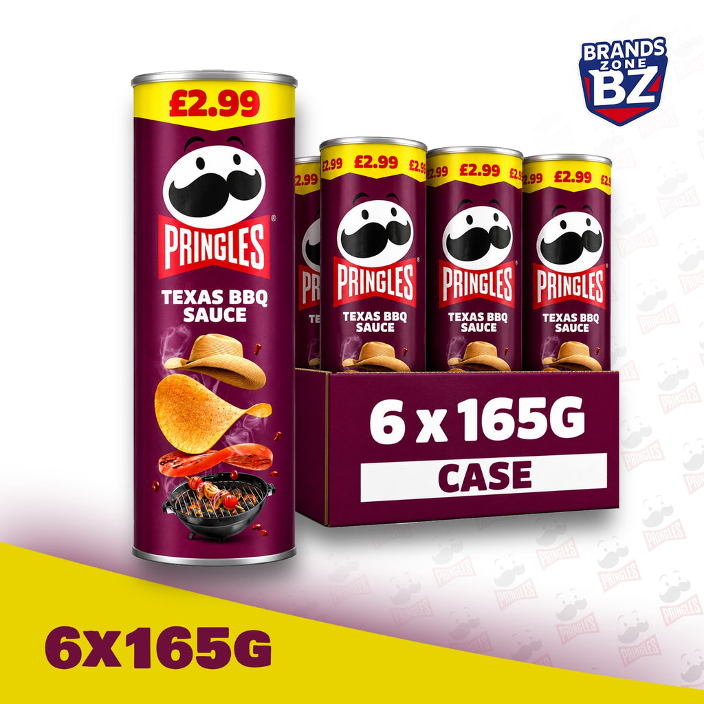 Pringles Crisps – Pack of 6 x 165g | Flavour Options Available