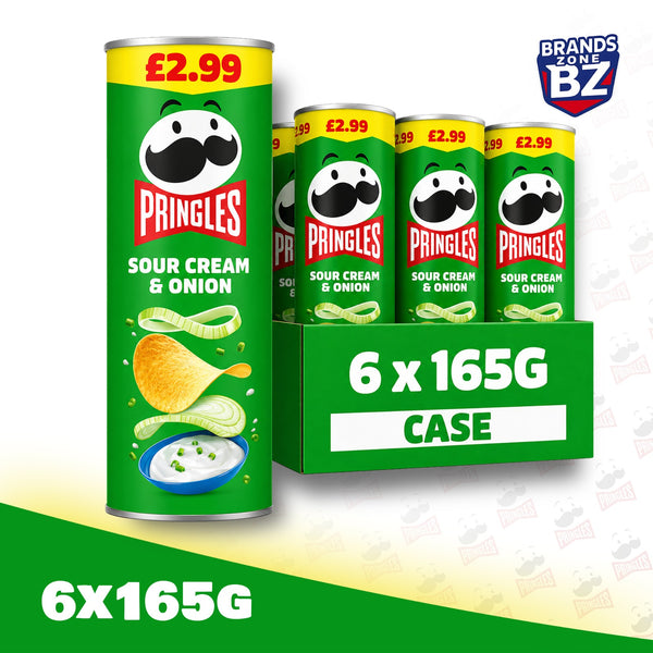 Pringles Crisps – Pack of 6 x 165g | Flavour Options Available