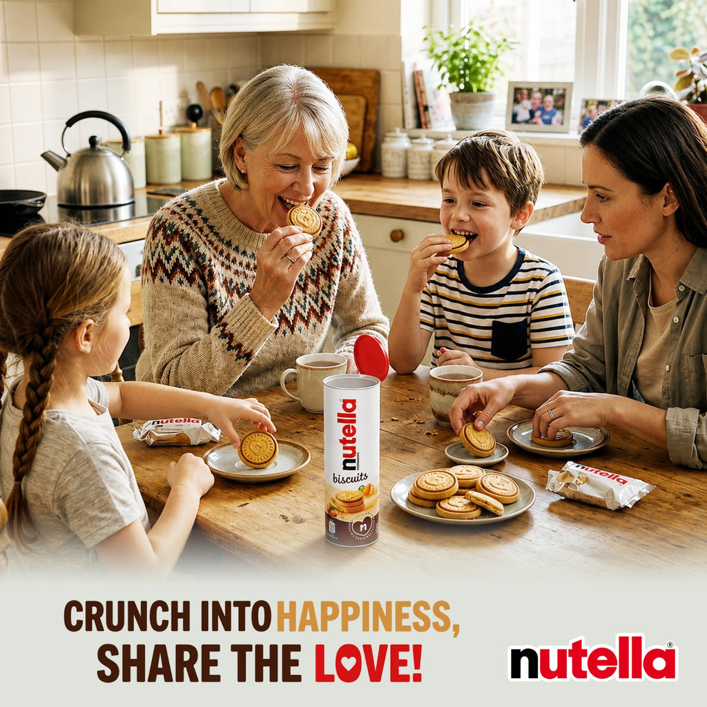 Nutella Biscuits (20 × 166g Packs) – Crispy Biscuits with Creamy Nutella Filling – Bulk Box