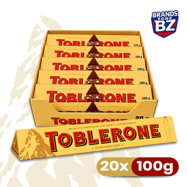 Toblerone Milk Chocolate Bars – 20 x 100g