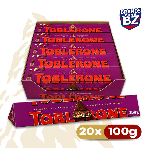Toblerone Fruit & Nut Chocolate Bars – 20x100g