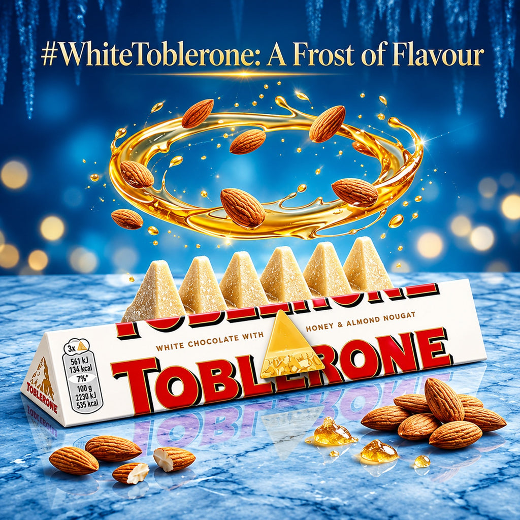 Toblerone White Chocolate With Honey & Almond 20x100g