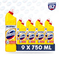 Domestos Thick Bleach Citrus Fresh Multi-Purpose Disinfectant Anti-Bacterial Surface Cleaner Gel Limescale Remover for Toilet, Bathroom and Kitchen, 750ml – Case of 9