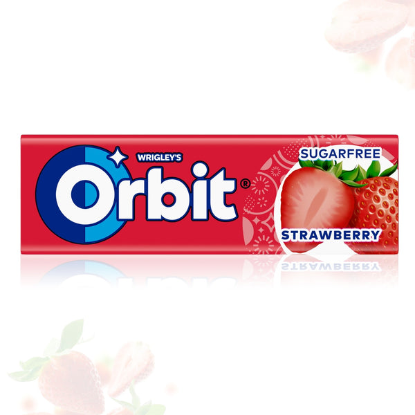 Orbit Chewing Gum Strawberry 14g – Box of 30 Packs