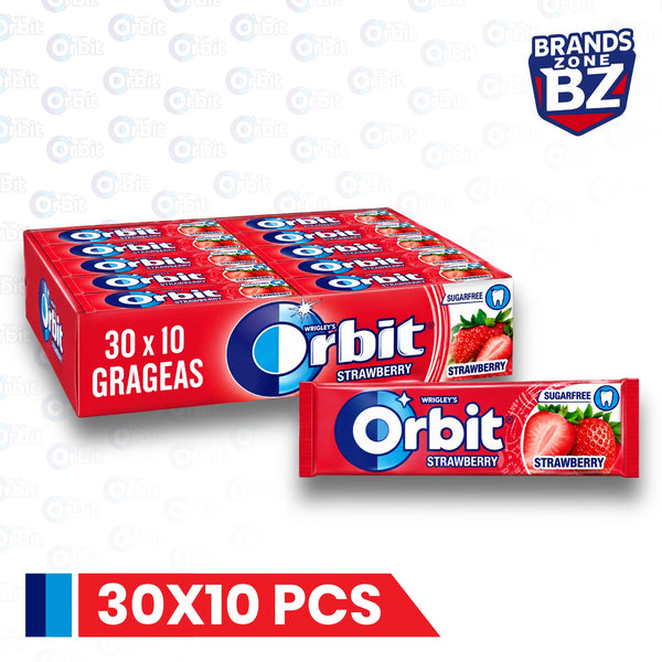 Orbit Chewing Gum Strawberry 14g – Box of 30 Packs