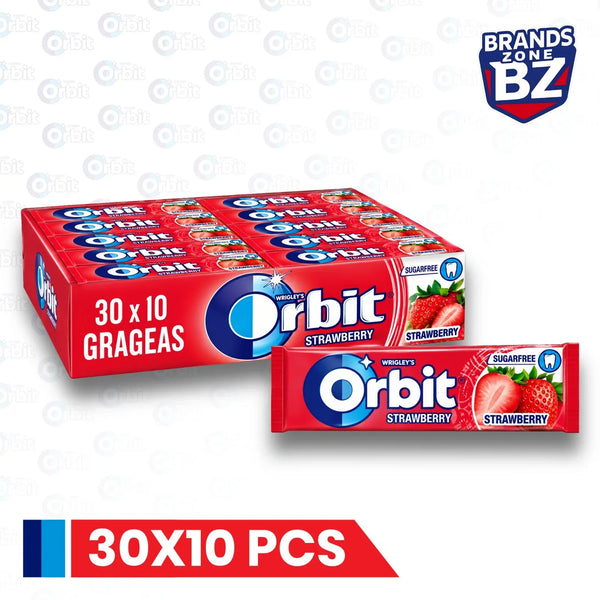 Orbit Chewing Gum Strawberry 14g – Box of 30 Packs