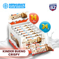 Kinder Crispy Chocolate Bars – 14 × 34g Multipack | Crunchy Wafer & Milk Chocolate | Bulk Value Pack, Individually Wrapped, Snack-Size, Share Box (476g)