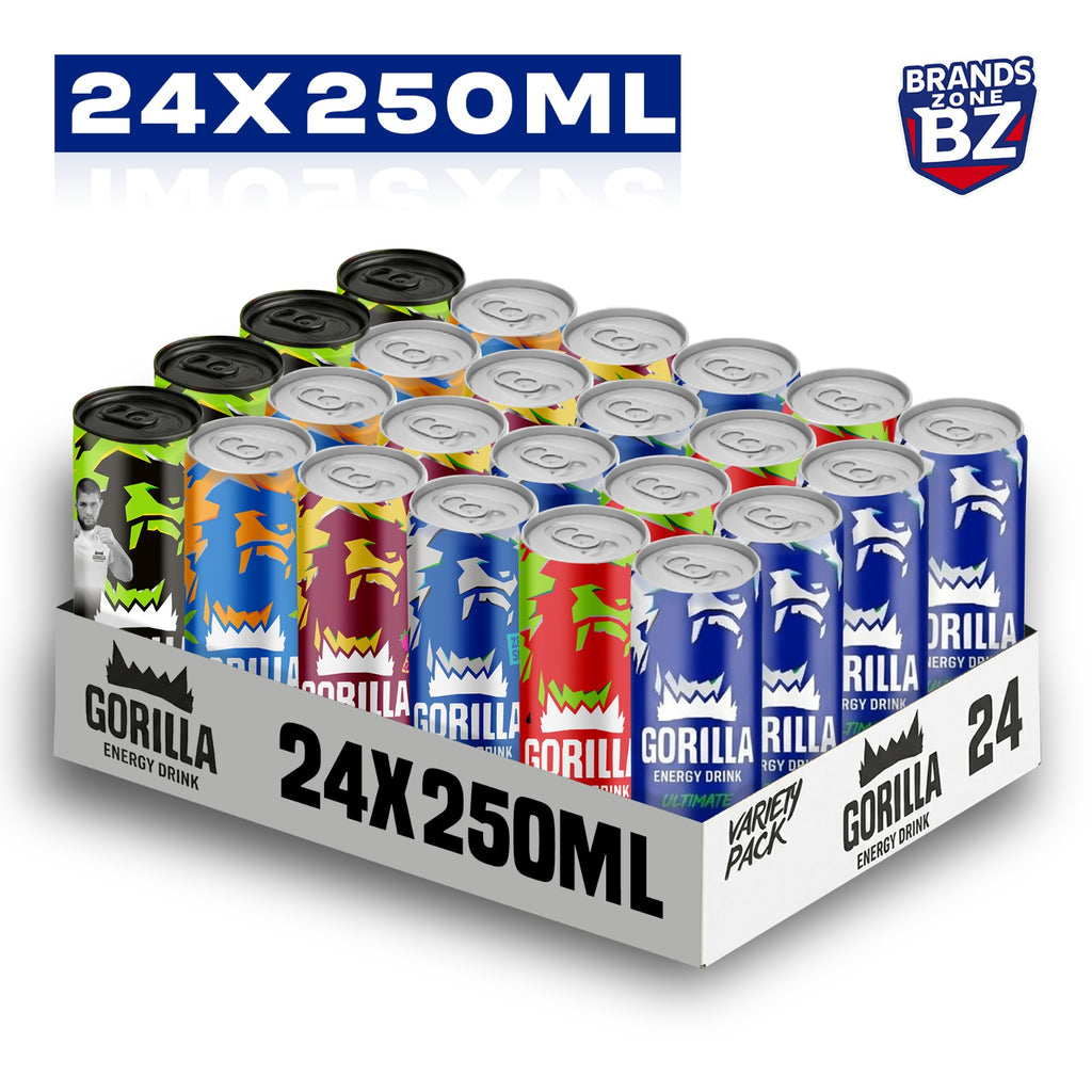 Gorilla Energy Drink 24 x 250ml Cans | All Variants