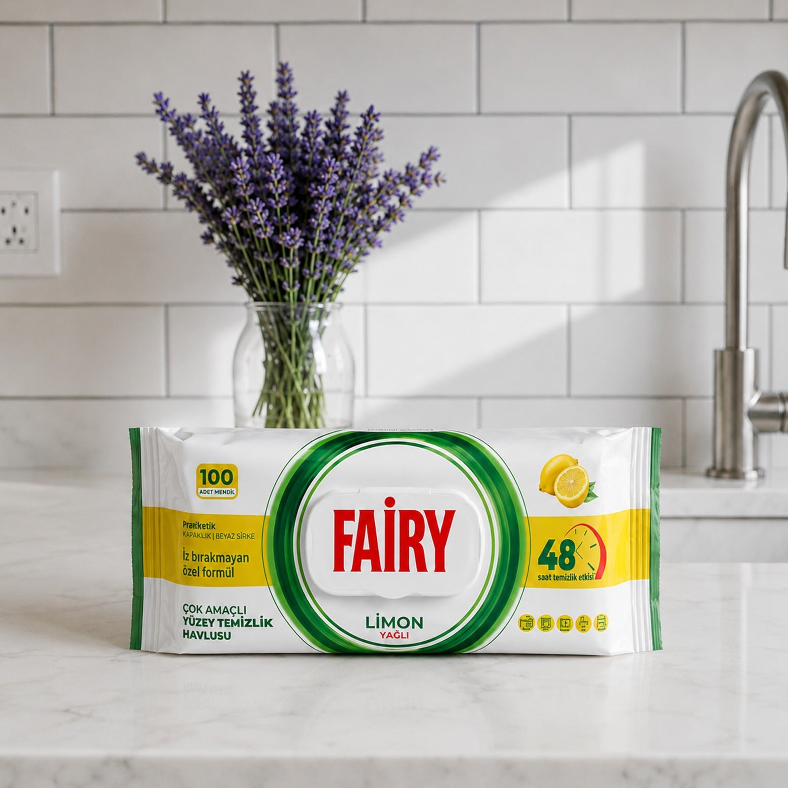 Fairy Multi-Surface Cleaning Wipes – 100 Disposable Wipes - Mix Pack of 12