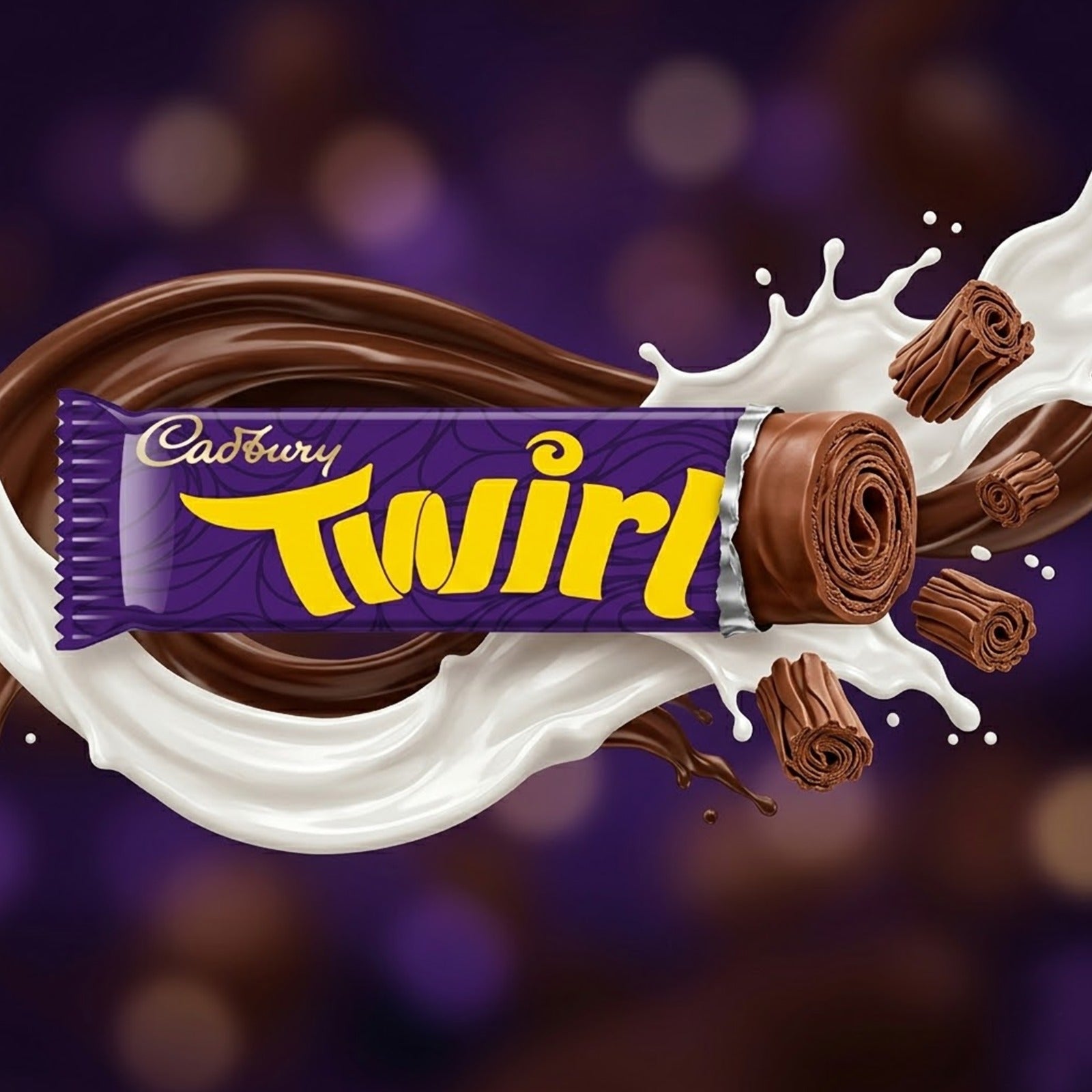 Cadbury Twirl Chocolate Bars 43g (Box of 48)