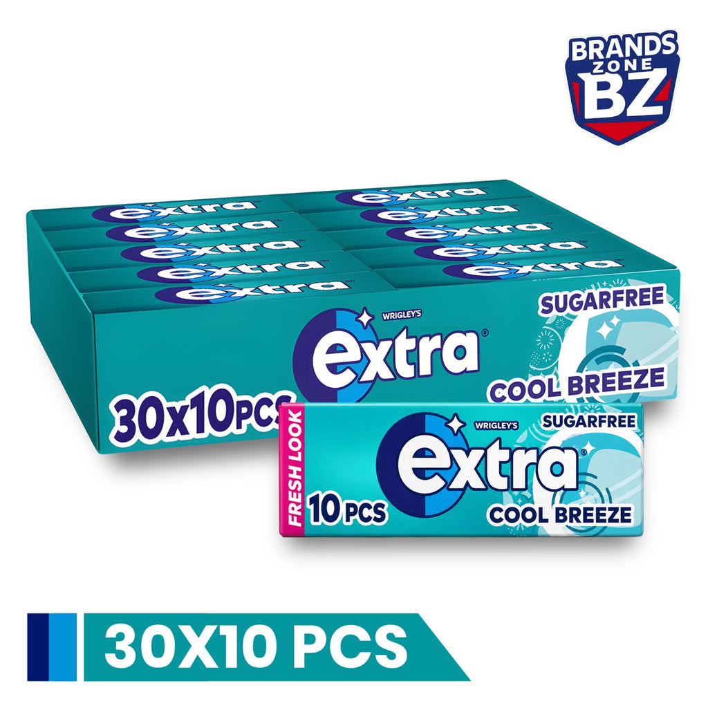 Wrigley’s Extra Sugar Free Chewing Gum Multipack 30 x 10 Pieces – Assorted Flavours with Xylitol, Long Lasting Freshness, Bulk Pack for Home, Office, Travel & Sharing