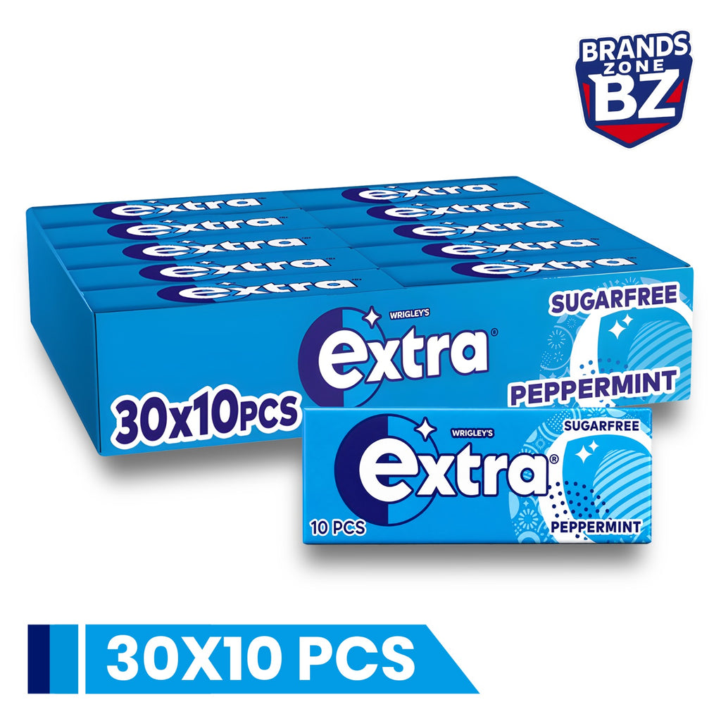 Wrigley’s Extra Sugar Free Chewing Gum Multipack 30 x 10 Pieces – Assorted Flavours with Xylitol, Long Lasting Freshness, Bulk Pack for Home, Office, Travel & Sharing