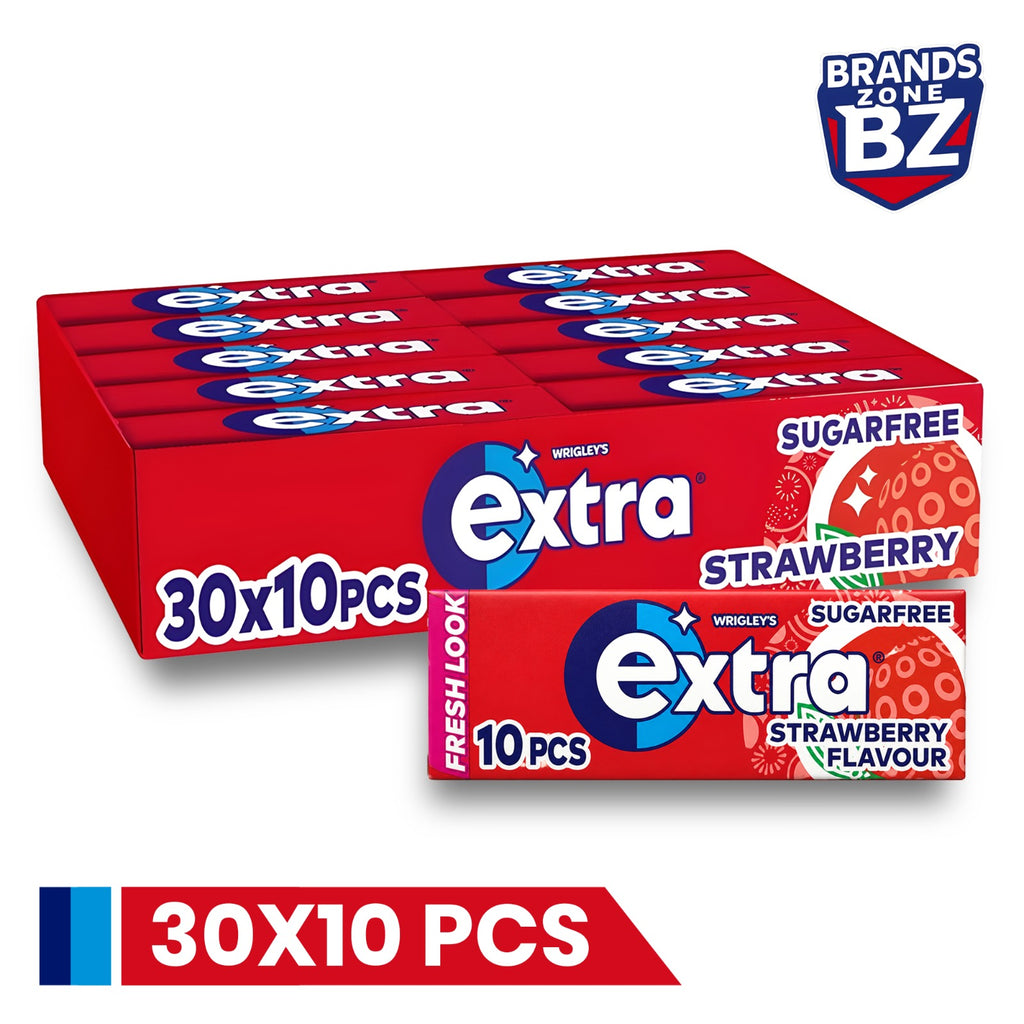 Wrigley’s Extra Sugar Free Chewing Gum Multipack 30 x 10 Pieces – Assorted Flavours with Xylitol, Long Lasting Freshness, Bulk Pack for Home, Office, Travel & Sharing