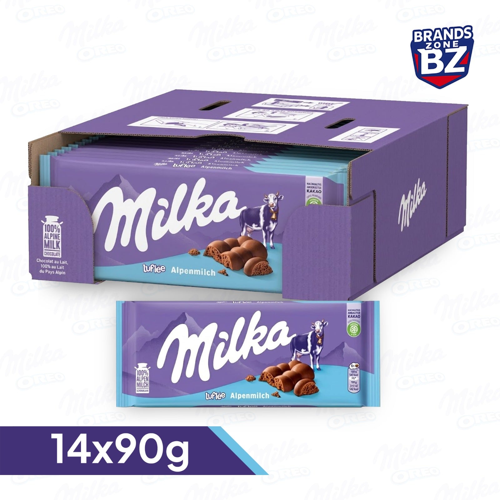 Milka Chocolate Multiple Flavours Pack – Assorted Creamy Milk Chocolate Variety Bundle | Perfect Snack Box for Sharing, Gifting & Parties